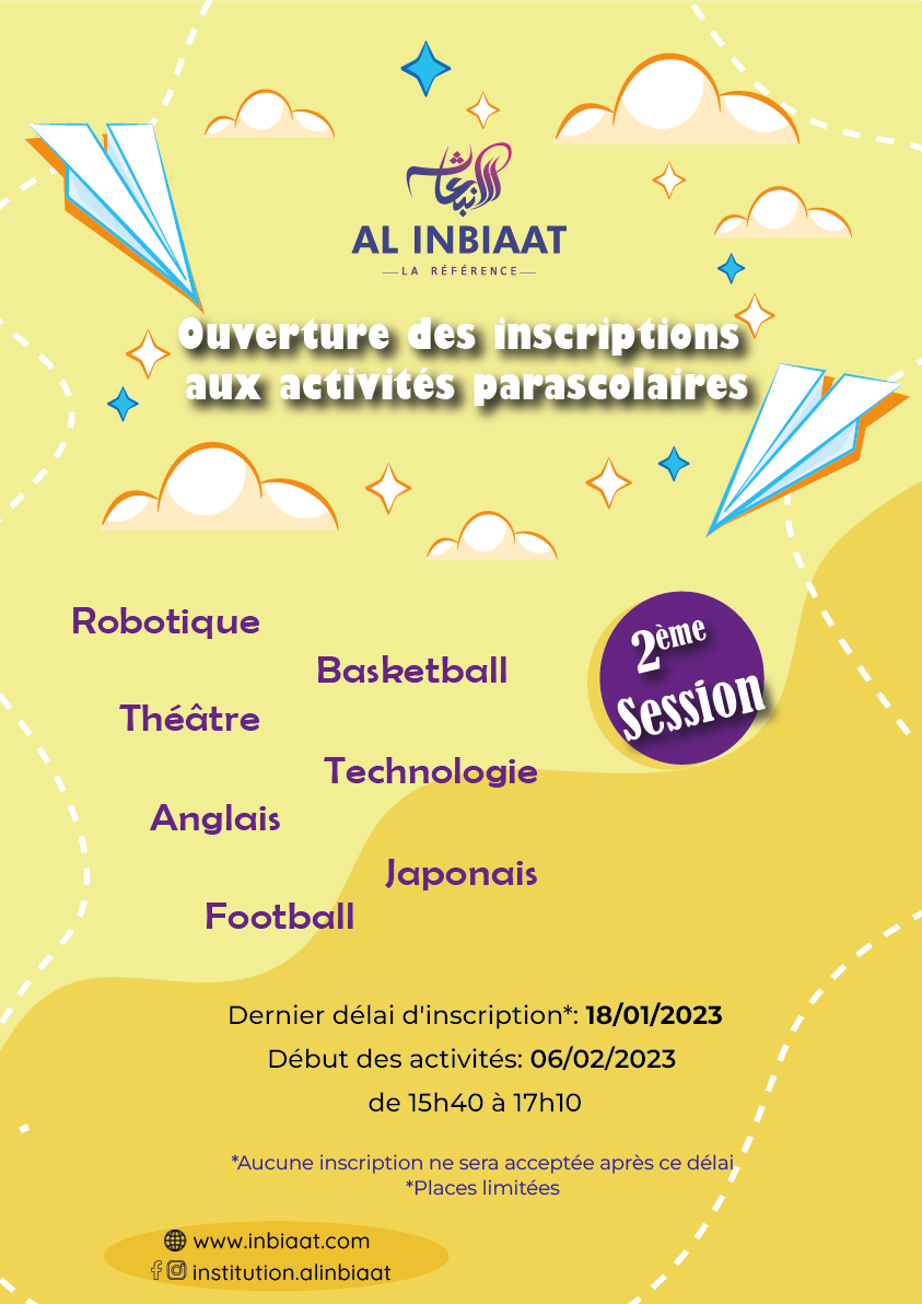 Dernier délai d’inscription 18/01/2023